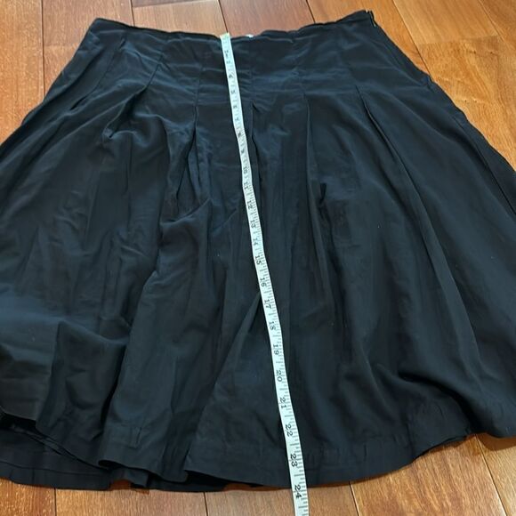 Sutton Studio Cotten Black A-line skirt size 8 - Picture 7 of 7